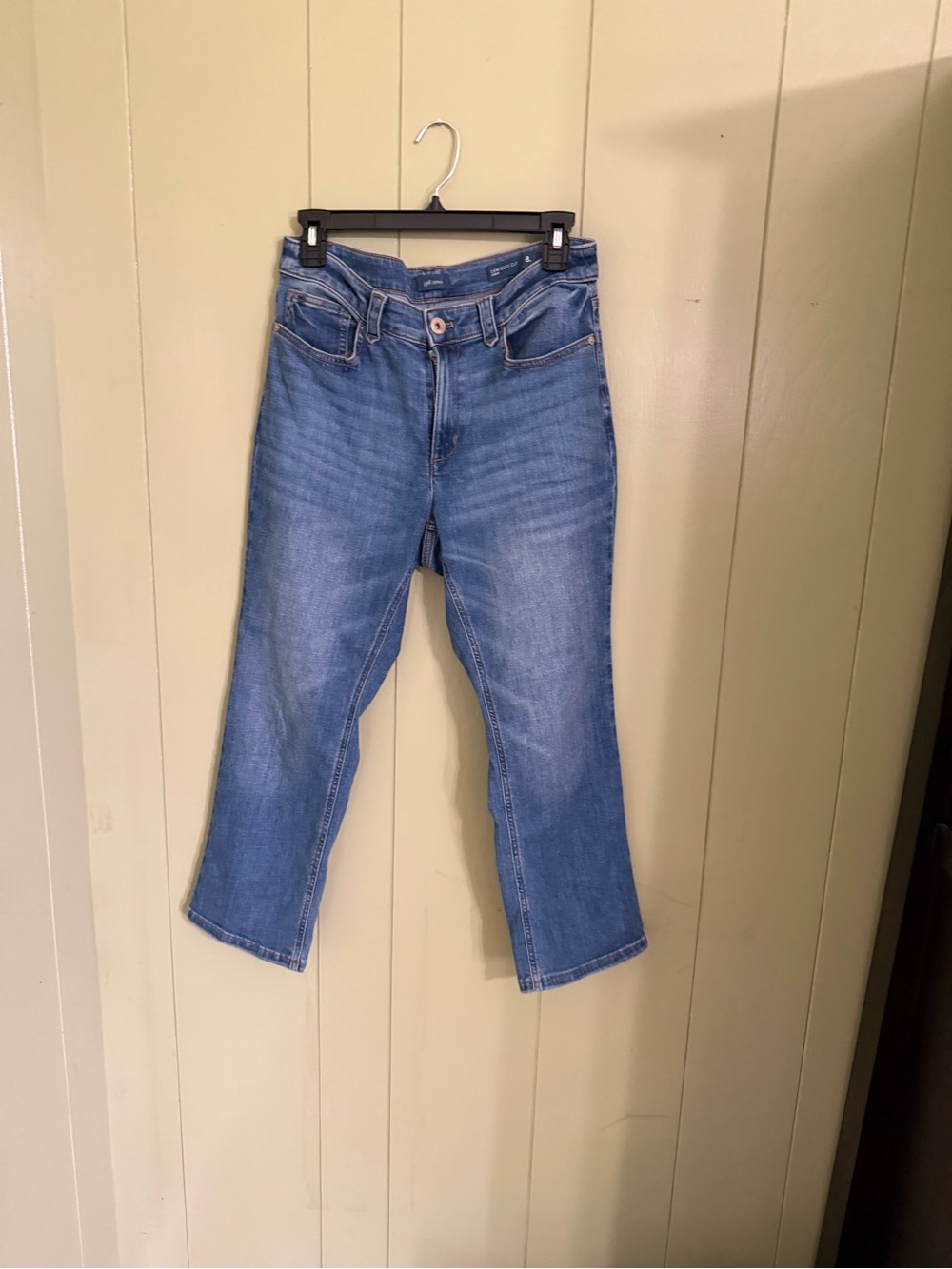 J. Jill Light Blue Cropped Straight Jeans